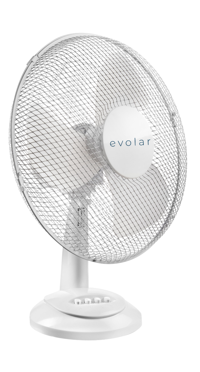 Evolar EVO-12T Tafelventilator Wit- Tweedekans