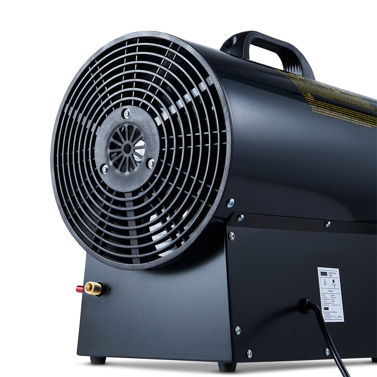 Zeer hoge warmteoutput voor grote ruimtes